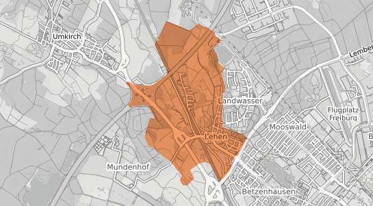 Mietspiegelkarte Freiburg im Breisgau Lehen